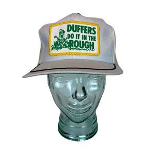 Vintage Trucker Hat OS Golf Duffers Do It In The Rough Strap Back Adjustable Men